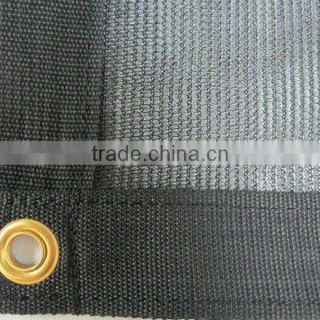 Low Price 2015 Factory Supply Black Color 60% HDPE Sun Shade Netting With Eyelet photo-2