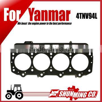 4TNV94L steel head gasket for Yanmar diesel excavator engine replacement Parts