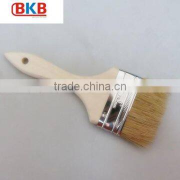 3" Wood Handle Pure White Bristle Paint Brush