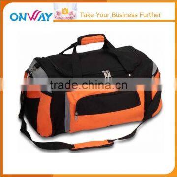 Extra spacious main compartment deluxe sports duffel travel bag