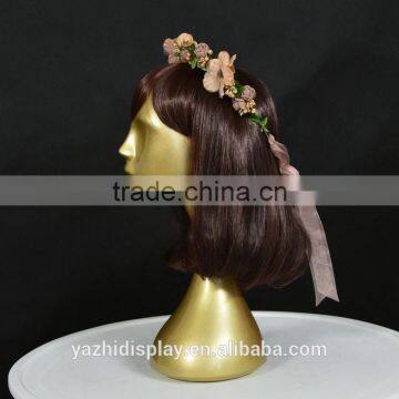 Wholesale Gold Realistic Mannequin Head for Wig and Hat Display photo-3