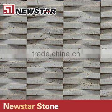 Honed Travertine Tile Backing Mesh Mosaics