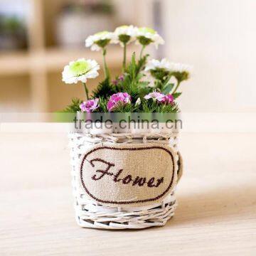 New design wicker woven garden basket wicker garden tools basket