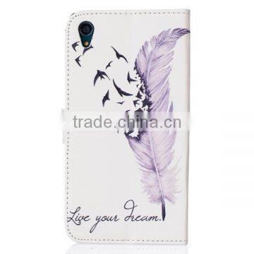 PU Leather Phone Cover IMD Phone Case for Sony Z5 / Mini photo-2