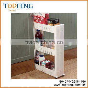 Plastic Storage Rack With Wheels/Slide Out Storage Tower photo-4