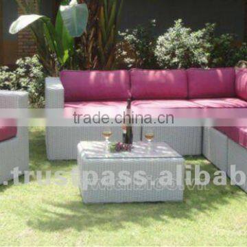 PE wicker sofa set set of 7pcs/ Outdoor PE rattan sofa set/ Garden sofa sets