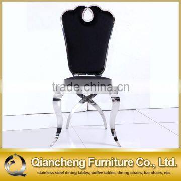 Cross Legs Stainless Steel Dining Chair for Banquet photo-3