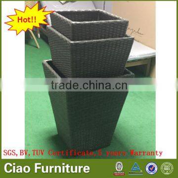 Garden Rattan Plant Pot Outdoor Flower Planter photo-4