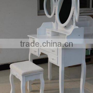 Triple Mirror Dressing Table With Stool photo-6