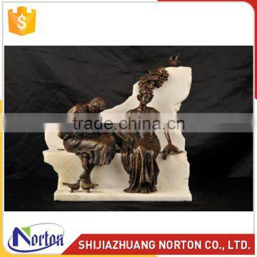 Italian roman lovers bronze statue for home decoration NTBH-011LI