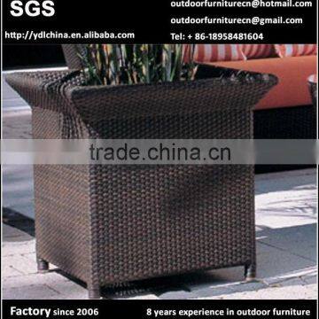 wicker rattan outdoor flower pot