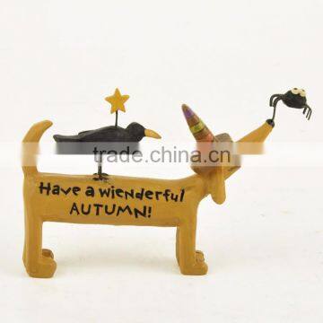 Custom Halloween Party Cute Dressed Dog Statue Supplier photo-5