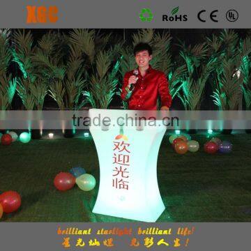Led Glowing Cocktail Table Outdoor 16 Color Illuminated Table for Sales photo-5