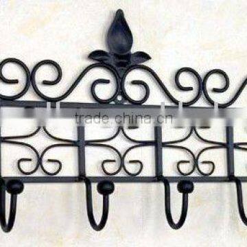 wrought iron coat rack