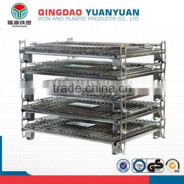 Wholesale wiremesh container industry storage galvanized stacking iron cage