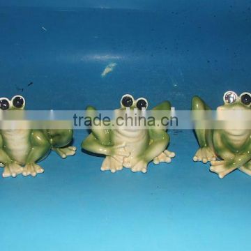 Ceramic frog, garden decoration, outdoor decoration