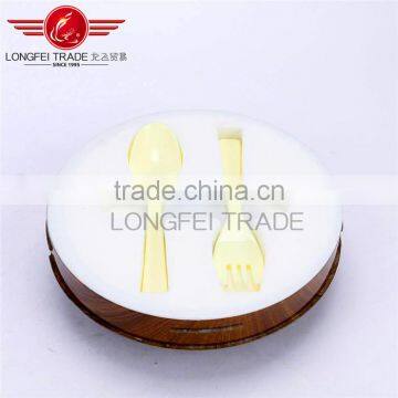 Luxury Marble Grain Wooden Double Plastic Food Containers / Vacuum Food Storage photo-3