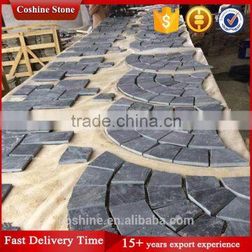 Cheap popular black basalt stone mosaic tiles
