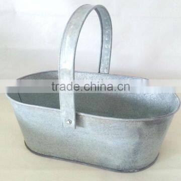 vintage portable metal flower pots flower basket