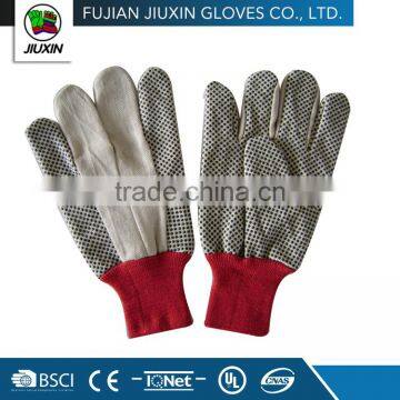 Jiuxin Straight Thumb Drill Cotton White Safety Hand Gloves photo-6