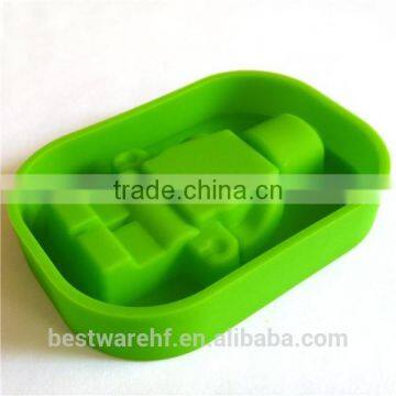 Funny robert shaped silicone ice tray cube