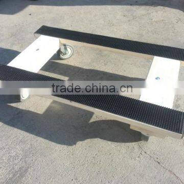 Four Caster Wheel Wooden Tool Cart Machines Moving Carrier photo-2