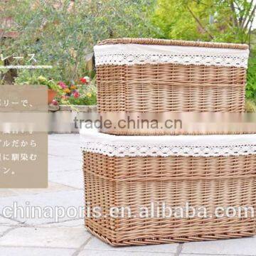 Janpanese Classic Wickerwork Wicker Baskets for Clothes and Other Items photo-3