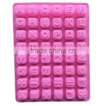 Fondant silicone mold decorative alphabet cake mould,mould for chocolate