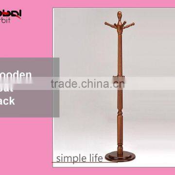 Modern wooden clothes tree hanger coat rack and stand design