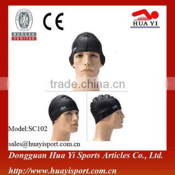 University Patten Sport Printing Soft Waterproof Swim Caps photo-4