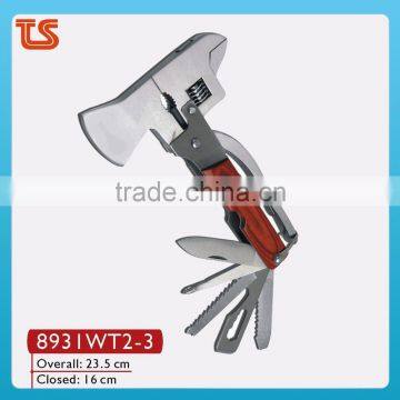 2014 Axe with wooden handle multi tool multi axe promotion tool