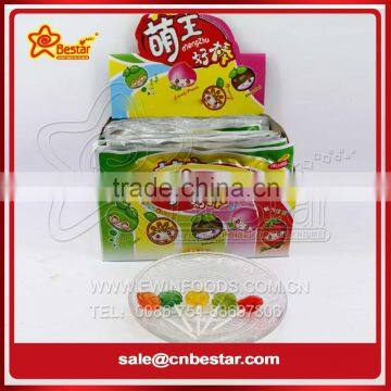 Hot sale 5 in 1 Flavors Sweet Fruit Lollipop