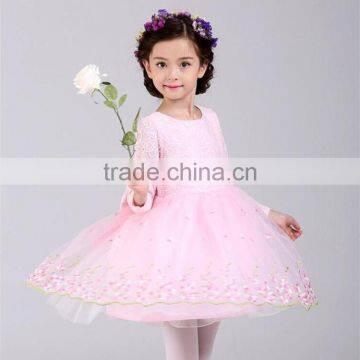 Autumn New Style Toddler Girl Floral Dress For Party Birthday Ceremonies Girls Dress Children Kids Clothes Vestido De Daminha photo-5
