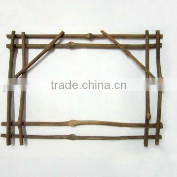 decorative rattan wood frame natural