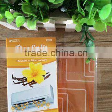 2015 NEWEST! room/office air conditional vent paper air fresher /freshener/freshner with vainilla scent