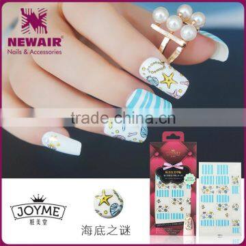 hot-selling Korean style young girl fine printing nail art sticker