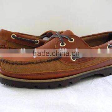 Handsewn Blucher Moccasin Construction Deck Shoes