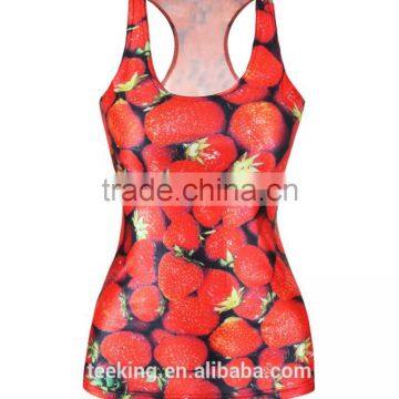 custom 3d sublimation women tank top