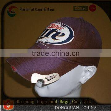 Custom Beer Bottle Opener Hat With 3D Embroidery Logo photo-3