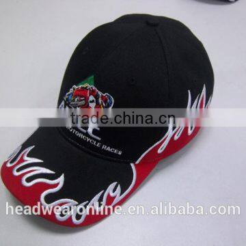 wholesale embroidery sport hat and custom 6 panels sport cap