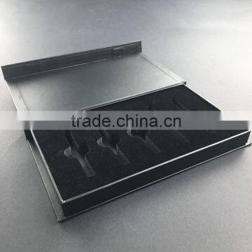 Black Mysterious Perfume Gift Magnet Rigid Paperboard Handmade Box photo-4