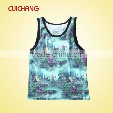 Singlet, Tank top, running wear, new design sublimation gym singlets YDBX-004