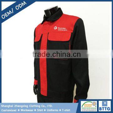 Wholesale  Spring Autumn Coats Work Jacket Long Sleeve with Two Chest Pockets
