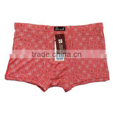 Free Size MenUnderwear Sexy Printing Bamboo Fabric Men Shorts Cheap Men Boxers photo-2