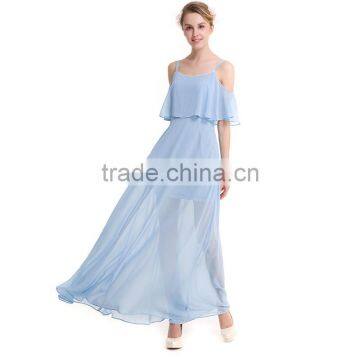 Maxnegio Woman Cold Shoulder One Piece Party Maxi Summer Long Dress photo-4