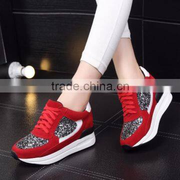 zm11658a New design student casual sport shoes women paillette shoes