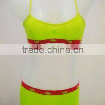 2012 Seamless girls fashion top set bra & panty