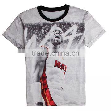Custom Design Model Bulk 3D Pictures Man All Over Sublimation Printing T-shirt photo-6