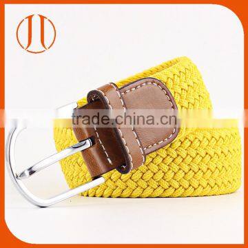Yellow Cotton Pin buckle webbing weaving fabric strap belt