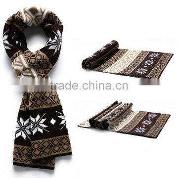 1 pc Hot Sale Good Quality Printed Flowers Acrylic Lmitation Cashmere Men and Women Winter Scaf photo-3